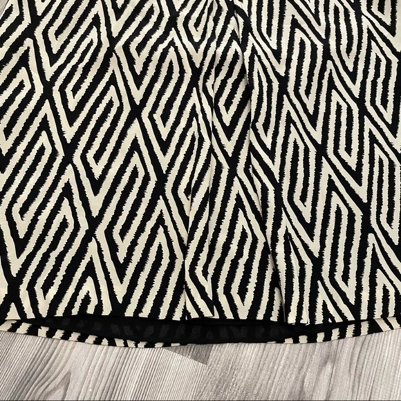 Anne Taylor Diamond‎ Print Silk Fit & Flare Skirt - Picture 6 of 8